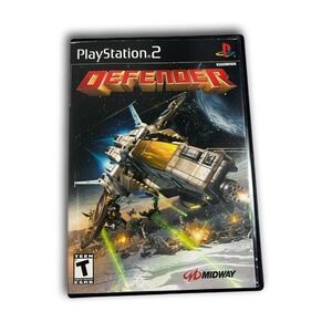 Defender (Sony PlayStation 2, 2002) vtg Y2k retro video game ps2 alien invaders